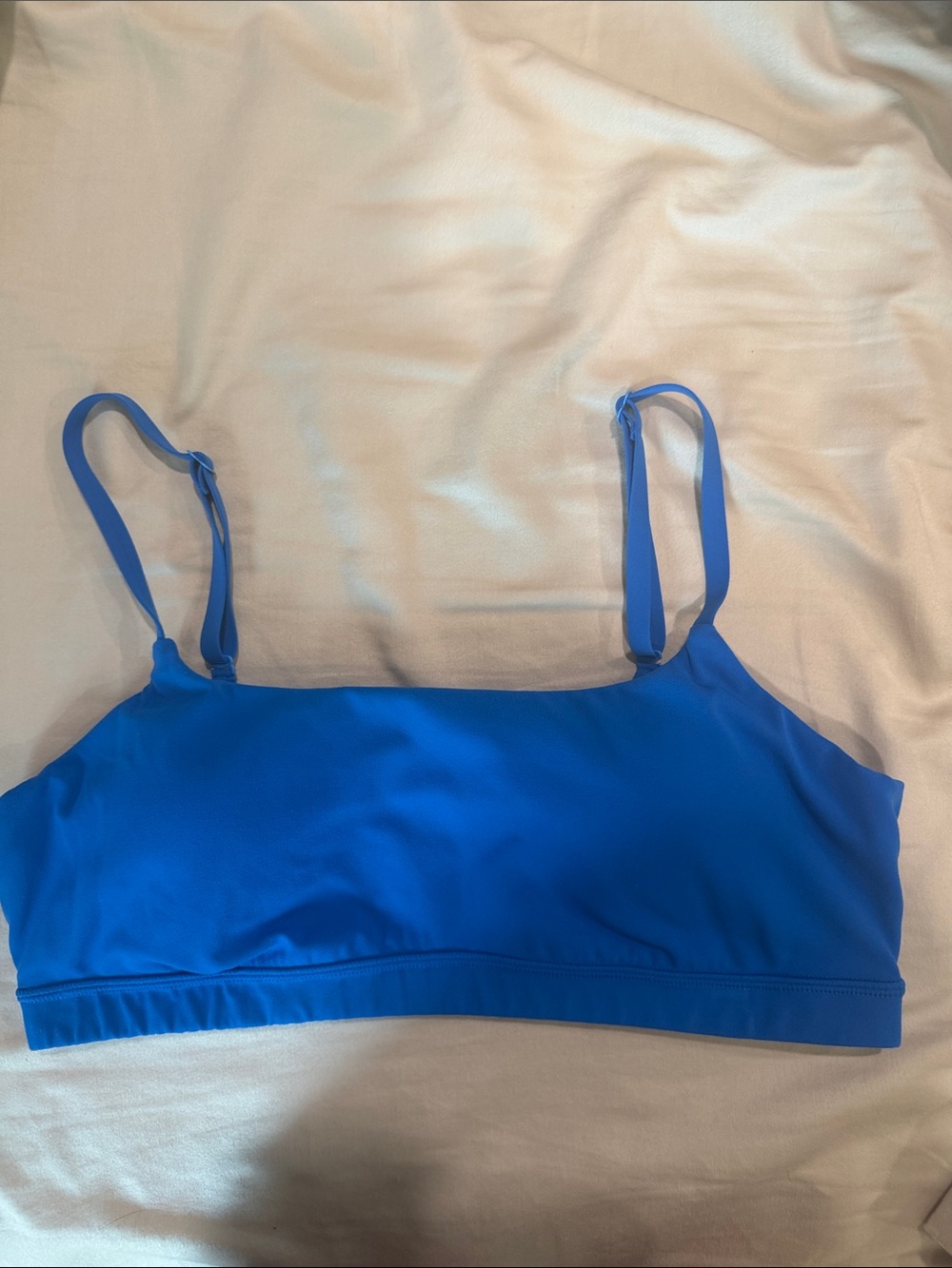 CRZ YOGA Electric Blue Adjustable Strap Bralette